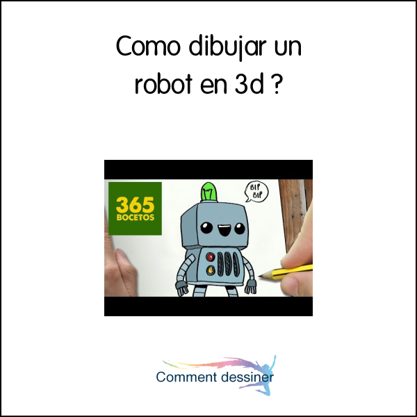 Como dibujar un robot en 3d